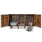 Cat Washroom Litter Box Enclosure with Maze Entry and Scratch Board